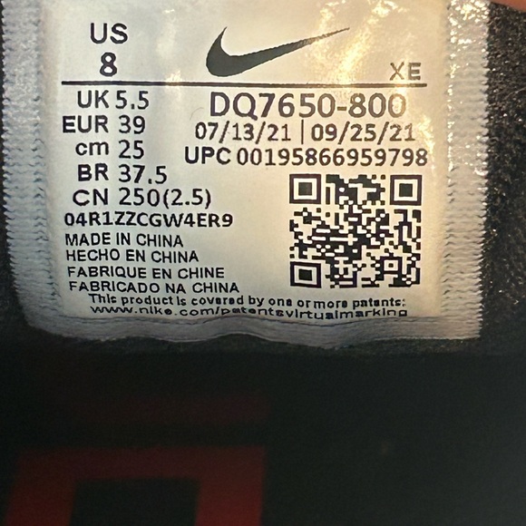 Nike Air Zoom Pegasus 38 Burnt Sunrise Black Running Shoes Women's Size 8 Tiger - Picture 9 of 9